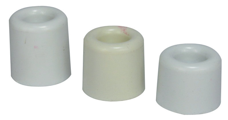 Robustline Plastic Door Stopper - White Premium Hardware for Door Cabinet Window Furniture and Interior Use